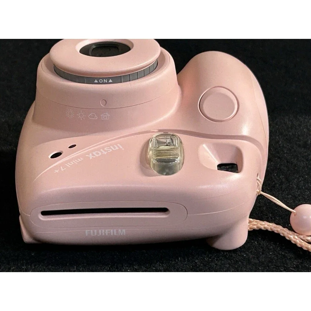 Pink Fujifilm Instax Mini 7+ Plus Instant Camera Tested Excellent Condition B-17
